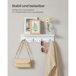 Produktbild für Garderobenleiste Songmics LHR42WT, weiß
