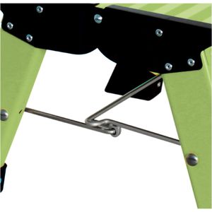 Produktbild für Klapptritt Krause Treppy PlusLine, 130365, grün, aus Aluminium