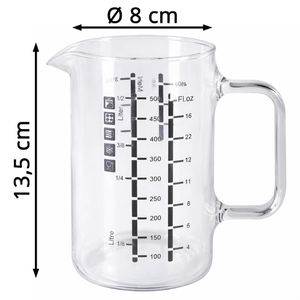 Produktbild für Messbecher wenco 555067, Messkanne, aus Glas