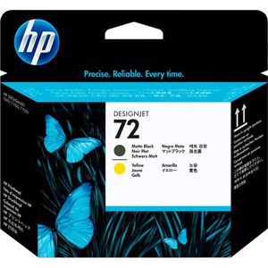 Tinte HP 72, C9384A, DK, sw-matt/gelb