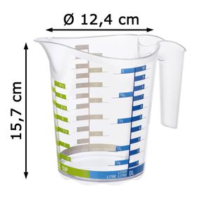 Produktbild für Messbecher Rotho Domino 1750610379, aus Kunststoff