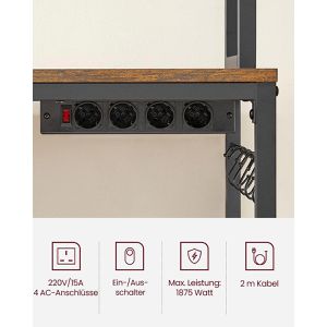 Produktbild für Küchenregal Vasagle KKS025B02EU, graubraun