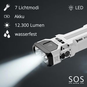 Produktbild für Taschenlampe Wuben X1 Pro weiß, LED, aufladbar