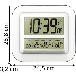 Produktbild für Wanduhr Technoline WS 8006, Kunststoff, digital, Funkuhr