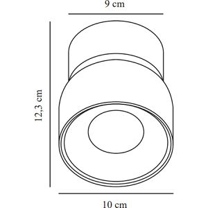 Produktbild für Deckenstrahler Nordlux Pitcher, mit GU10-Fassung