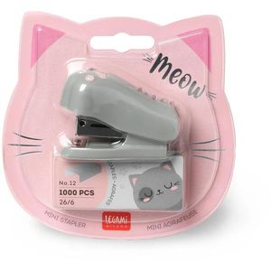 Produktbild für Heftgerät Legami Meow, inkl. 1000 Heftklammern