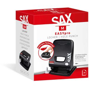 Produktbild für Locher Sax Design Easy Pro 358 M, 0-358-19, schwarz