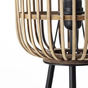 Produktbild für Stehlampe Brilliant Woodrow, braun, 130 cm