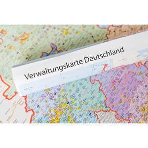 Produktbild für Deutschlandkarte GeoMetro Verwaltungskarte, mit Aluleisten