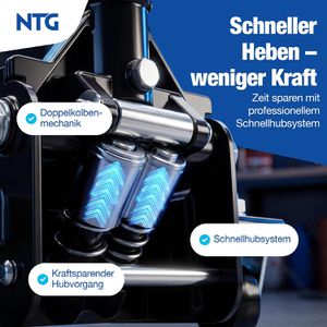 Produktbild für Rangierwagenheber NTG WGH.3292, extra flach