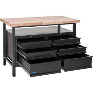 Produktbild für Werkbank Güde P 1200 SS Black Line, 40839, schwarz