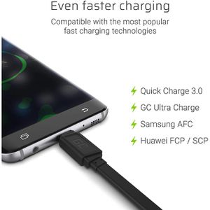 Produktbild für Ladekabel Green-Cell GC Matte, schwarz, 0,25m