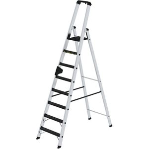 Stehleiter MUNK 42708, nivello-Leiterfüße, mit Plattform