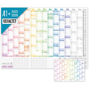 Produktbild für Plakatkalender Häfft 9779-0, Rainbow, 2025/2026