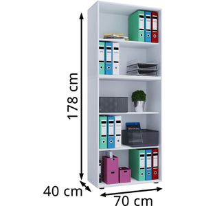 Produktbild für Aktenregal VCM Lona XXL, 914415, aus Holz