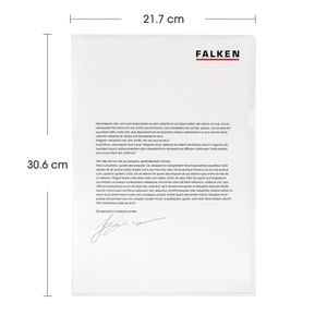 Produktbild für Sichthüllen Falken Economy, 11297348F, transparent, A4