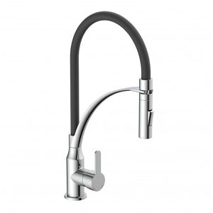 Produktbild für Küchenarmatur EISL CARNEO, chrom / schwarz