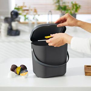 Produktbild für Mülleimer Rotho Albula 1030308853, anthrazit