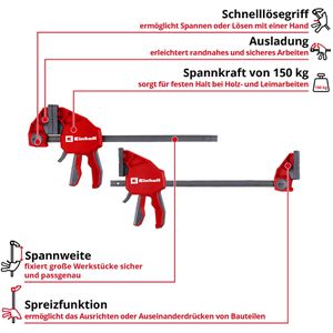 Produktbild für Einhandzwinge Einhell 930120