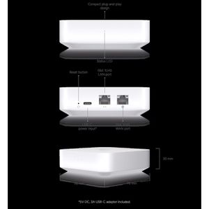 Produktbild für Gateway UbiQuiti UniFi Gateway Router, UXG-Lite, Desktop
