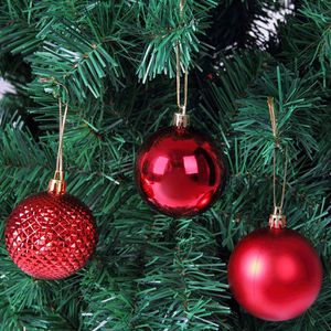Produktbild für Weihnachtskugeln Deuba 105292, rot