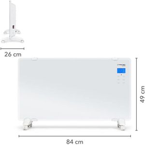 Produktbild für Konvektorheizung Trotec Glas TCH 2010 E, weiß