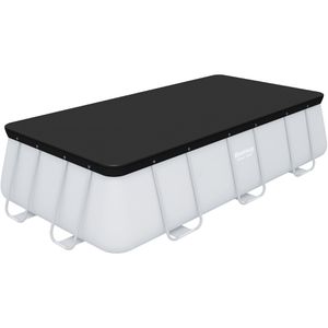 Produktbild für Poolabdeckung Bestway 58232, aus PVC, schwarz, mit Spannseil