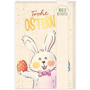 Produktbild für Osterkarten Böttcher-AG Hase mit Ostereiern