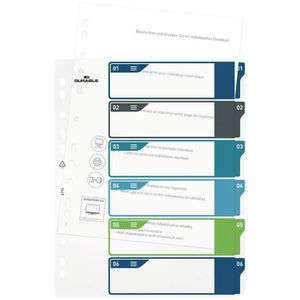 Produktbild für Register Durable 6794-27, A4 Überbreite, 1-6