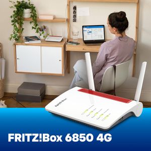 Produktbild für WLAN-Router AVM FRITZ!Box 6850 4G, 20003084, 4G LTE