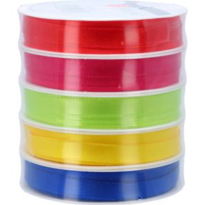 Geschenkband Präsent Satin, Set mit 5 Farben