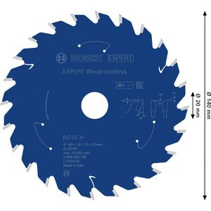 Produktbild für Kreissägeblatt Bosch Expert Wood Cordless, 2608902139
