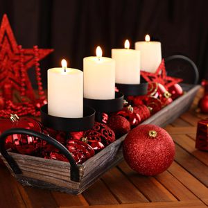 Produktbild für Weihnachtskugeln CASARIA rot