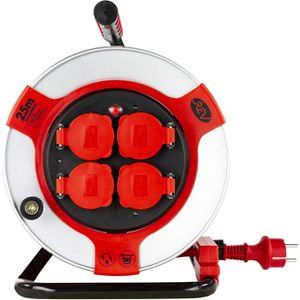 Produktbild für Kabeltrommel REV-Ritter rot, 25m