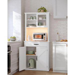 Produktbild für Küchenschrank Vasagle BBK363W21V2, weiß, (BxH) 80 x 180 cm