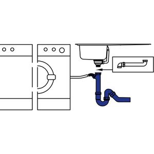 Produktbild für Siphon Cornat Röhrensiphon für Küchenspüle