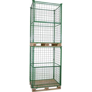 Produktbild für Palettenaufsatz HMH 16006017S1, grün, Stahl