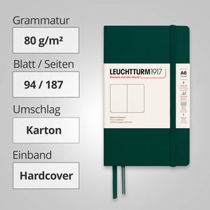 Produktbild für Notizbuch Leuchtturm1917 Pocket, 370297, Karton Hardcover