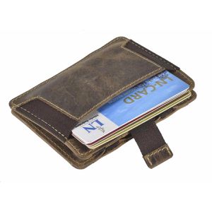 Produktbild für Portemonnaie Greenburry Vintage Magic Wallet, braun Echt Leder