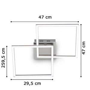 Produktbild für Deckenleuchte Eglo Palmaves 1, silber, LED