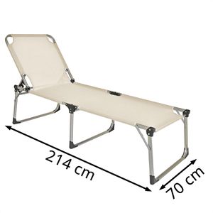 Produktbild für Sonnenliege Garden-Pleasure ABACO, aus Aluminium / Kunststoff