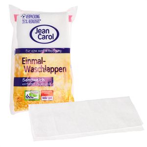 Einmalwaschlappen Jean-Carol Samtweich