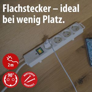 Produktbild für Steckdosenleiste Brennenstuhl Comfort-Line Plus 2m