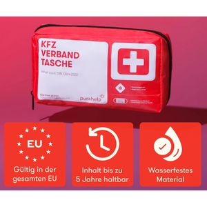 Produktbild für Erste-Hilfe-Tasche PURAHELP Verbandstasche, Auto