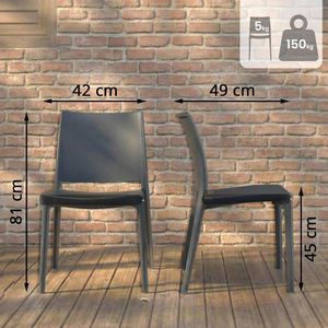 Produktbild für Gartenstuhl CLP Meton, 323835, Kunststoff