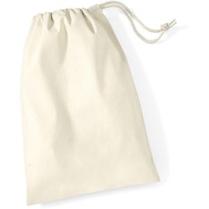 Stoffbeutel Westford-Mill W115 Cotton Stuff Bag XS, natur
