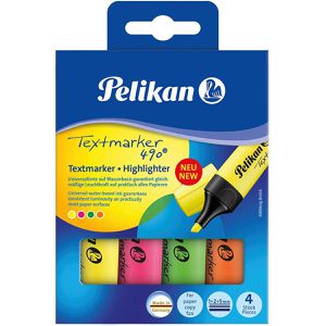 Produktbild für Textmarker Pelikan 490, 4 Stück