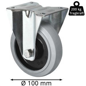 Produktbild für Schwerlastrolle CASCOO Serie R4E2, Bockrolle