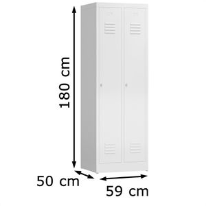 Produktbild für Spind ClassiX X-510120, lichtgrau