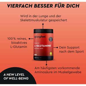 Produktbild für Aminosäuren gloryfeel L-Glutamin, Getränkepulver